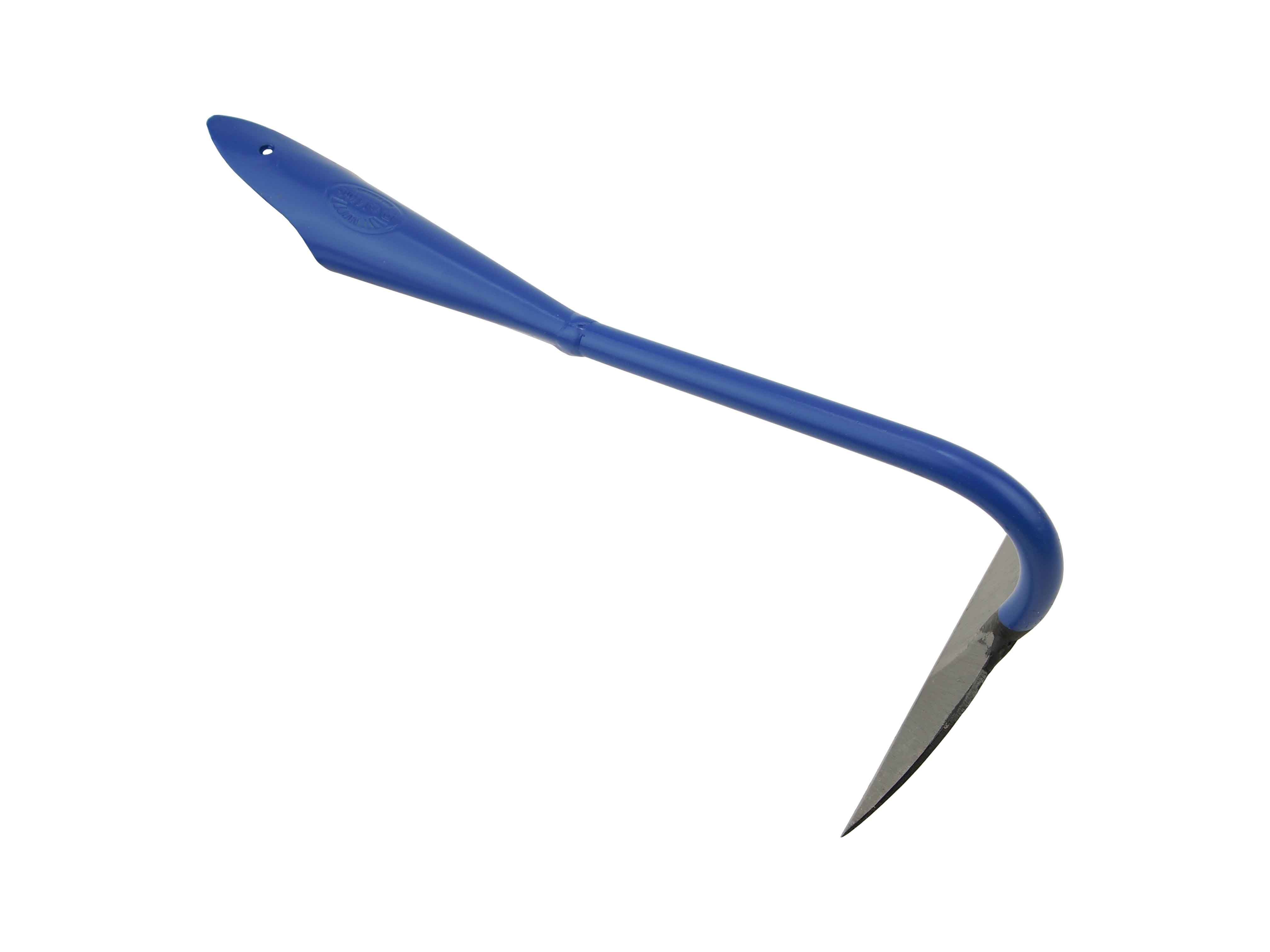 Half Moon swan neck forged hoe 12cm blue, (head only